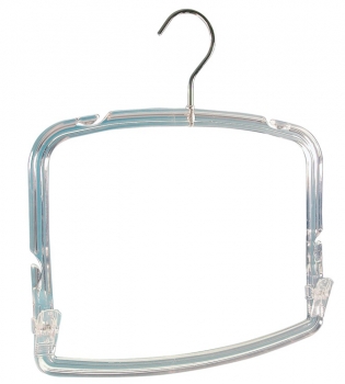 Kunststoff-Bikinibügel 30cm glasklar mit Klammern