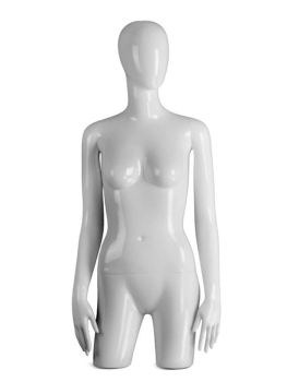 Torso Female-PURE aus robustem ABS-Kunststoff