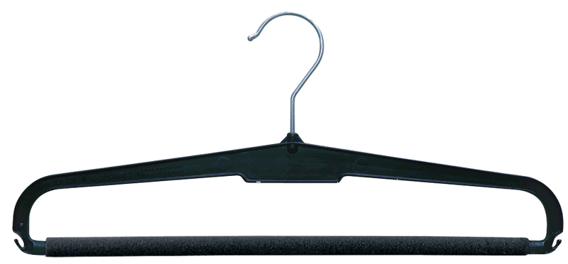 Kleiderbügel Shop HW23S Hosenbbügel - aus Kunststoff schwarz